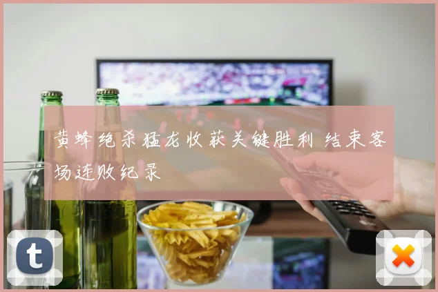 黄蜂绝杀猛龙收获关键胜利 结束客场连败纪录